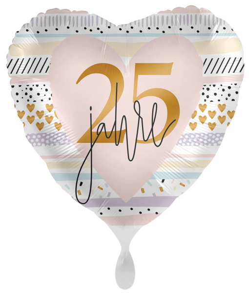 Folienballon - Creamy Blush 25 Jahre - ø 43cm